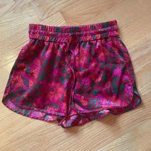 Zara Silk Floral Shorts